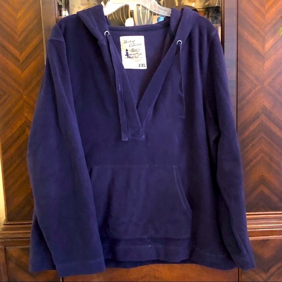 Bass Jackets & Blazers - Bass Polarfleece Navy Hoodie XXL